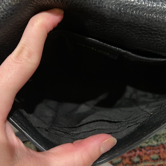 Michael Kors Black Small Half Dome Leather Crossbody - Picture 8 of 8